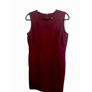 Vintage Pendleton 100% Virgin Wool Purple Sheath Dress Petite 10